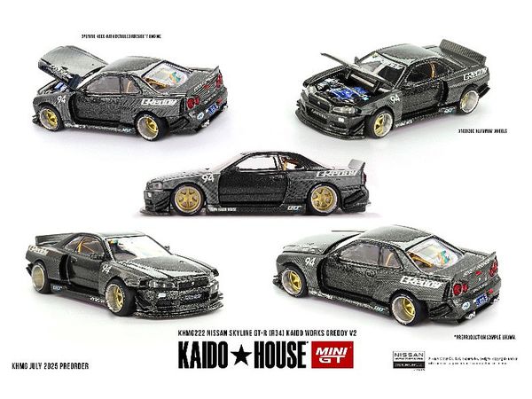 Nissan Skyline Gt-R R34 Kaido Works Greddy V2 (Right-Hand Drive)